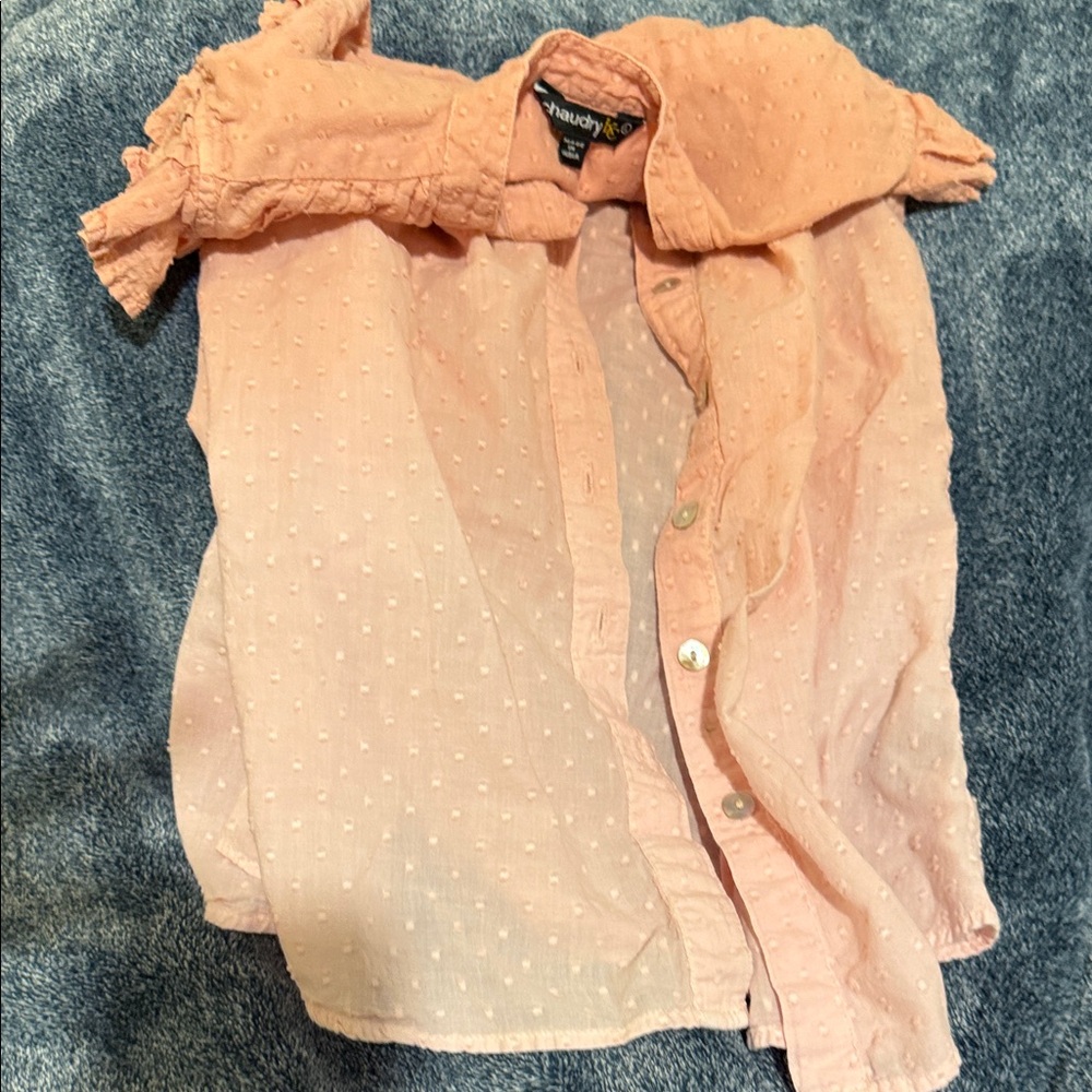 Nautica Kids Peach Button-Down Shirt